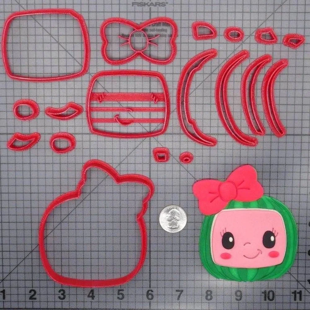 Cocomelon Cookie/Fondant Cutter Set 3”
